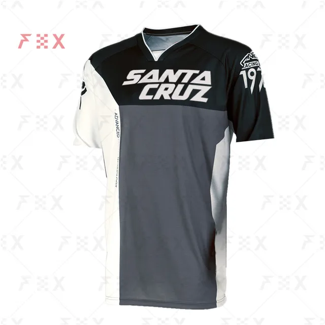 Santa Cruz Enduro Downhill Mountain Bike Jerseys MX Motocross BMX Racing Jersey DH Long Sleeve Cycling Clothes MTB FOX T-shirt B6