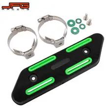 Мотоцикл 27-51 мм выхлопной протектор глушителя тепловой щит крышка Защита Анти-обжигающая Крышка для KAWASAKI KX250 KX450 KX250F KX450F