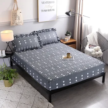 

High Quality Bed Mattress Cover Soft Fitted Sheet with Adjustable Elastic Band Comfortable Mattress Protector Cover