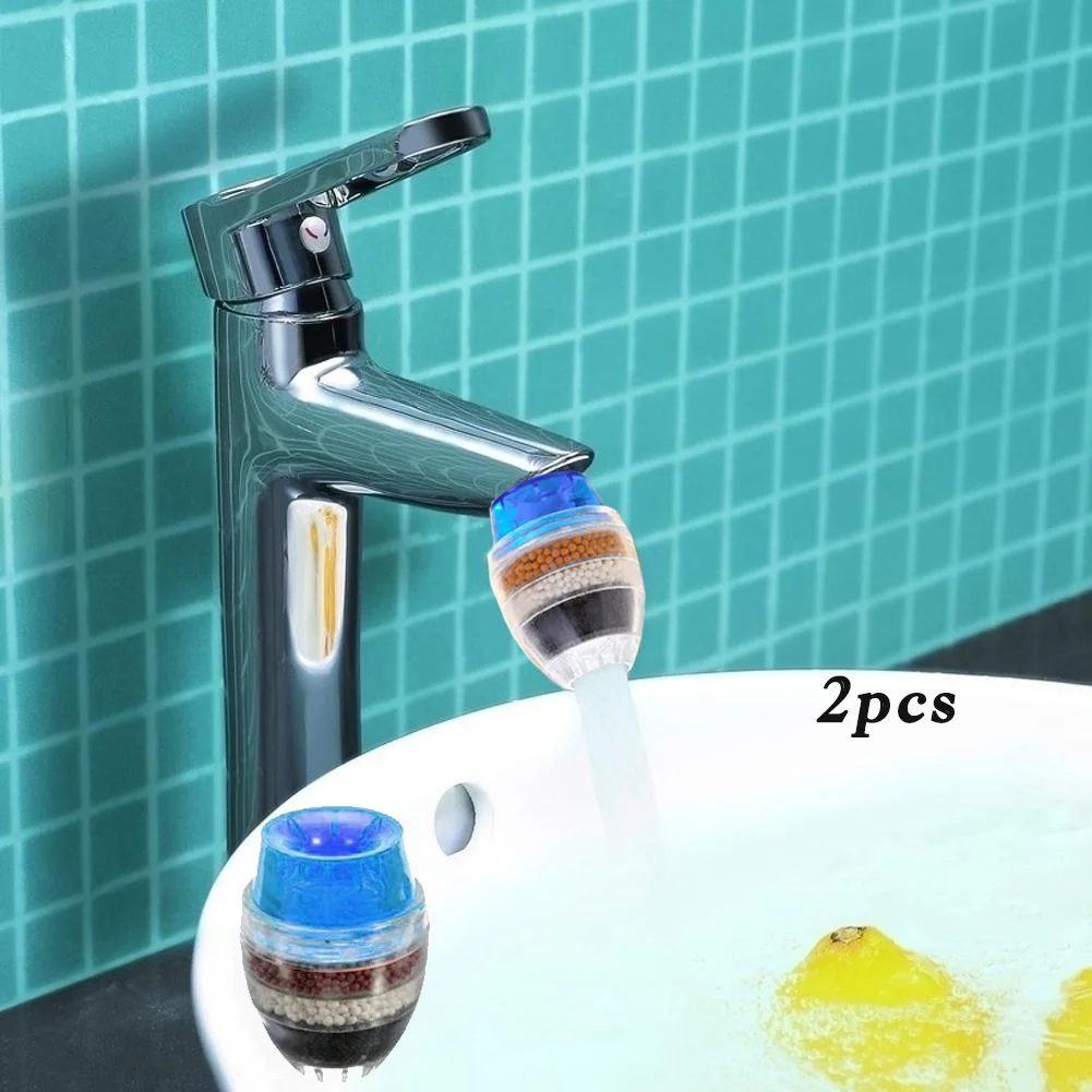 Water Tap Faucet Purifier 5 Layer Filter Anion Bamboo Penetration Color Random