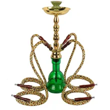 4 шланга многоцветный металл+ стекло материал кальян курительное оборудование наргиле кальян чаша табак Pipas Fumar Hierba