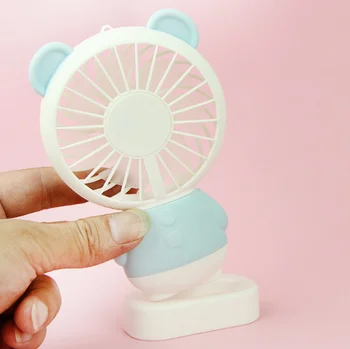 

USB Portable Rechargeable Mini Hand Fan For Travelling Outdoor Office Creative Cooling Fan with Colorful Led Night Light