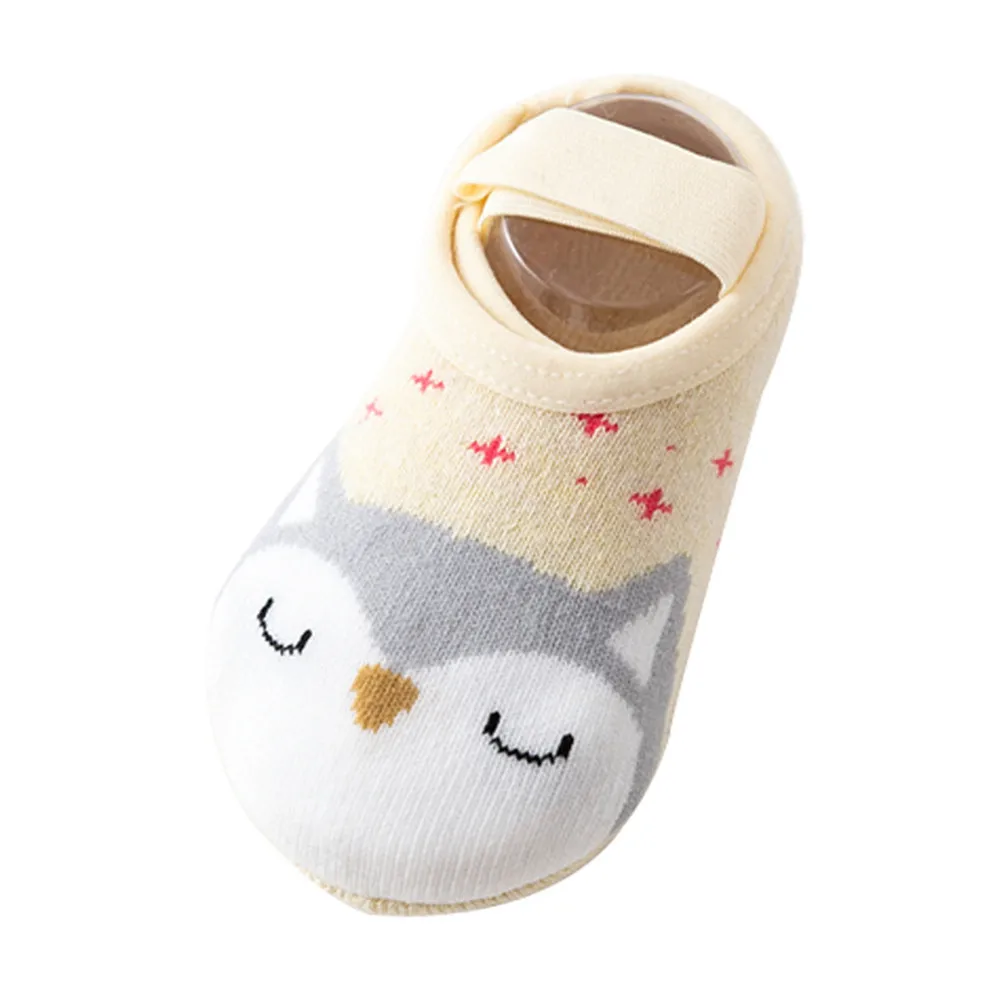 S Newly 1 Pair Baby Kids Non-slip Floor Socks Shoes Soft Cute Breathable Warm for Home BFE88 - Цвет: S