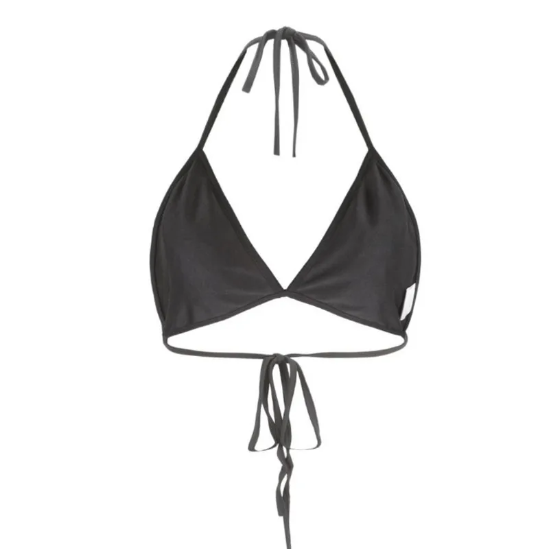 Популярные женские сексуальные треугольные кроп топы для ночного клуба с открытой спиной и блестками, майка, женский бюстгальтер с бретельками, топ с перекрестными бретельками