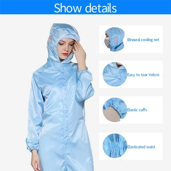 

Reusable Protective Clothing, Isolated From Human Contact, Dust-proof And Anti-static