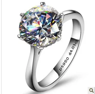 

TR522 Free shipping! Luxury 4 carat 10MM Simulated Synthetic Gem rings for women exaggerated rings