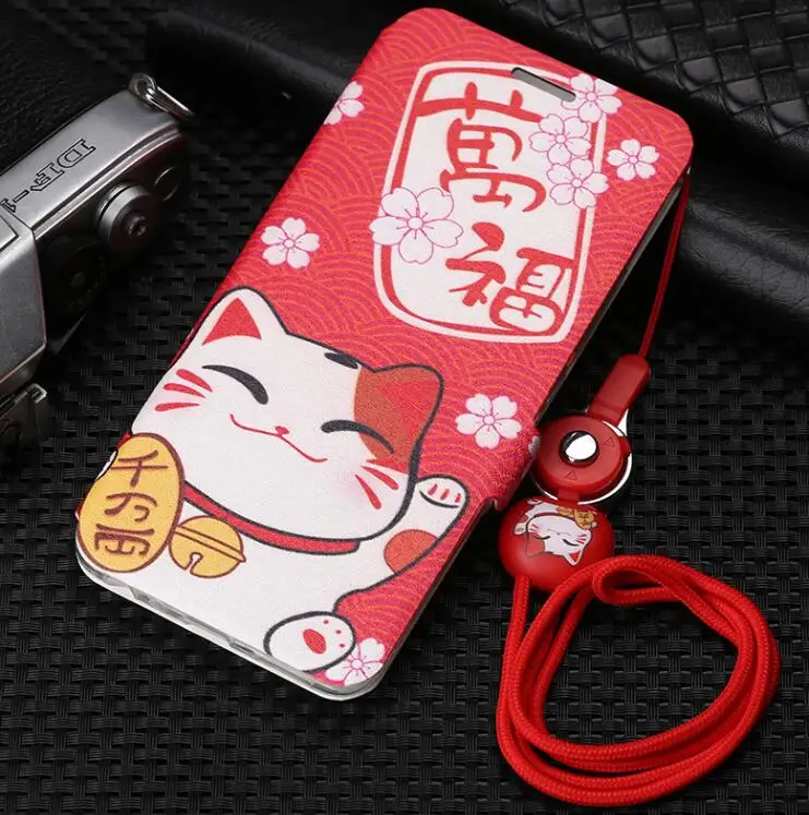 Gold Для Xiao mi Red mi Note 8 7 6 5 Pro милый раскрашенный флип-кошелек с подставкой кожаный чехол красный mi 8A 8 mi 9 8 mi A2 Lite 6X Чехол-книжка - Цвет: Gold
