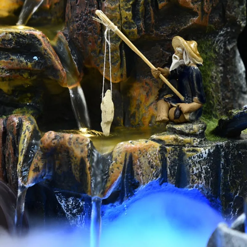 220V Рокарий водопад в помещении воды украшения для фонтана Lucky Feng Shui домашний