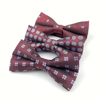 

Fashion Men Bow Tie Classic Woven Bowtie For Men Business Wedding Adult Floral Bow Ties Butterfly Suits Cravats Bowties