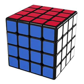 

MoYu AoSu WR M 4x4 Magic Cube Professional Speed Cubes Educational Toys Gift For Students Magnetic/Fine Tuning-Black Stickerless