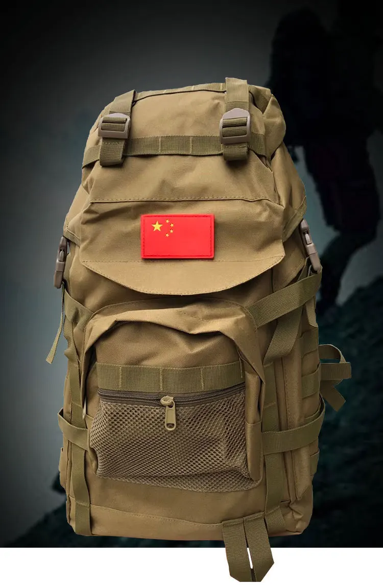 Рюкзак для кемпинга, туризма, альпинизма, военный, Molle Camo, водонепроницаемая, тактическая сумка, регулируемая, большая емкость, 600D
