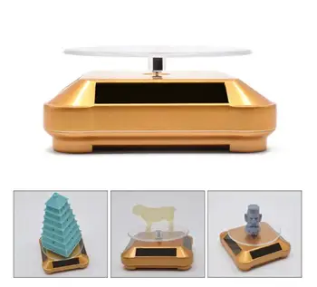 

Solar Display Stand Turntable, Double Used Rotating Display for UV Resin Curing Light LCD/SLA/DLP 3D Printer Solar Power