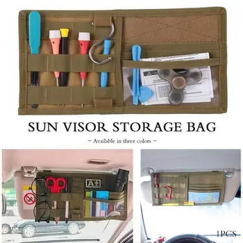 

Sun Visor Travel Tool Multifunction Car Outdoors Supplies Storage Bag Visor Panel Durable Practical Oxford Cloth Mountaineering