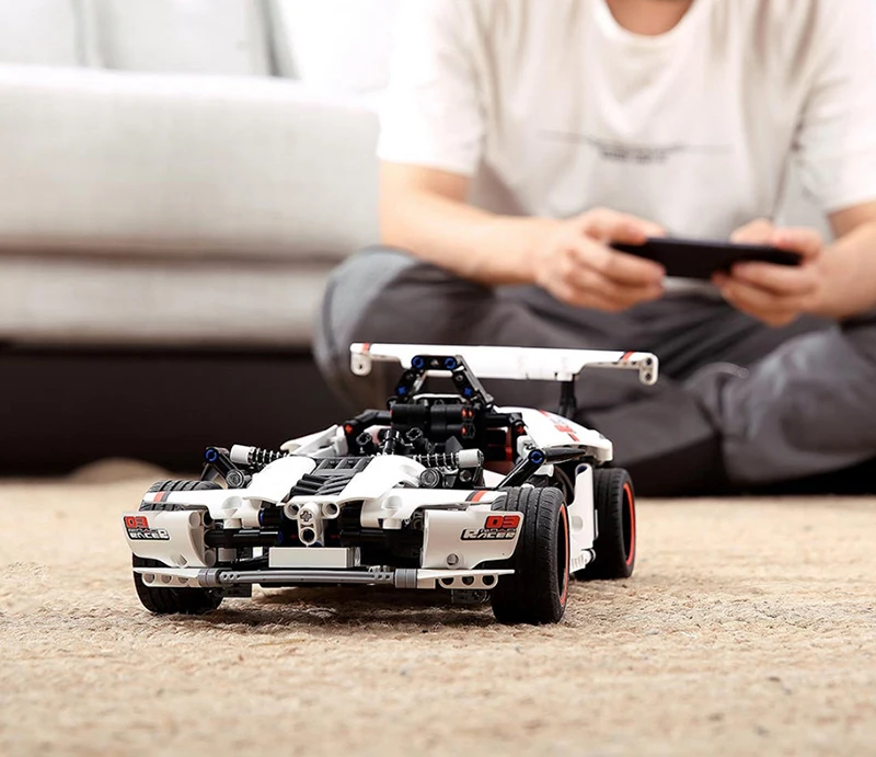 2020 Xiaomi MITU Intelligent Building Blocks Road Racing Car Kids Toy Electric Bluetooth 5.0 APP Smart Remote Control 900+ parts