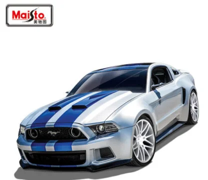 Модель автомобиля Maisto 1/24 Ford Mustang GT - Цвет: Серебристый