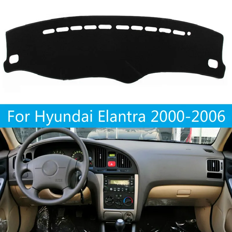 

For Hyundai Elantra 2000-2006 Car Styling Anti-UV Dashboard Dash Mat Pad DashMat Sun Shade Instrument Protect Carpet Accessories