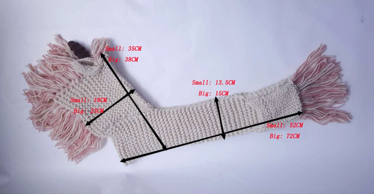 Шарф с капюшоном в виде единорога; толстовка с капюшоном в виде животного; вязаная Вязаная Шапка-бини; Детский шарф для костюмированной вечеринки; подарок на день рождения для девочек; Рождественский подарок