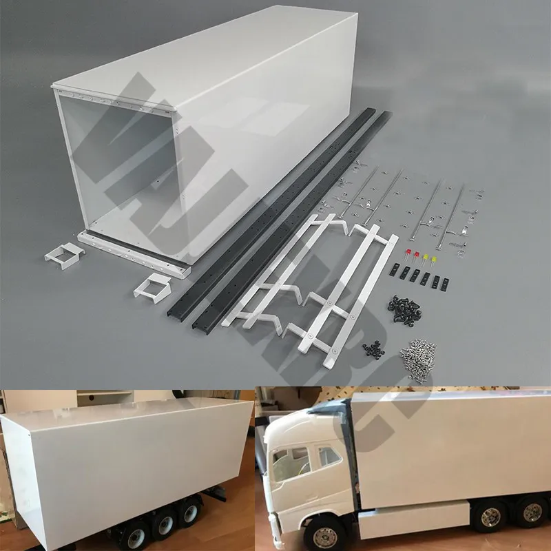 

1 / 14 Scale Metal Container Diy Kit for 1/14 Scale Tamiya Remote Control Truck Tractor Scania R620 Man Tgx Actros Acros Fh16