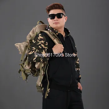 

2020 Autumn Super Zipper Sweater Men's Plus Fat Plus Men's Camouflage Cotton Cardigan Coat