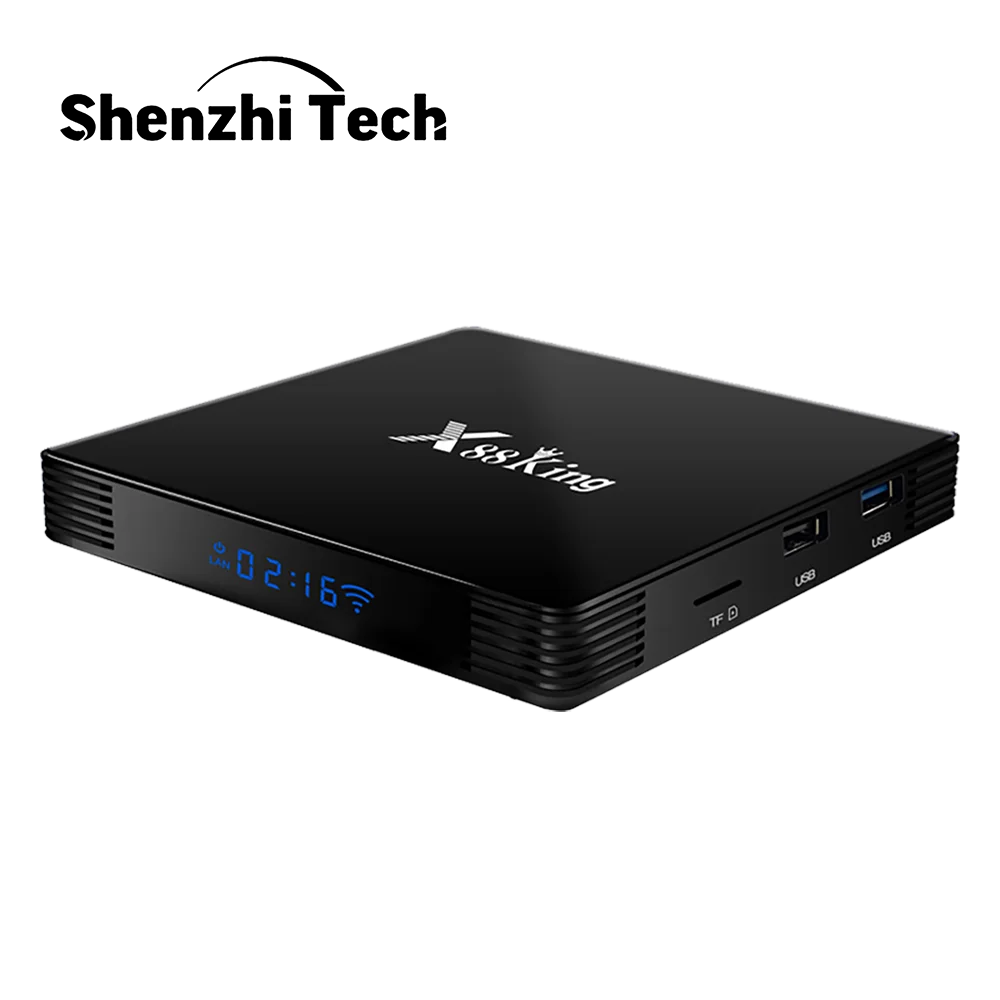 

2020 Smart TV Box M3u QHDTV Amlogic S922X Android 9.0 Set-Top Boxes 4GB RAM 128GB ROM X88 King 4K 2.4G/ 5G WIFI BT Media Player
