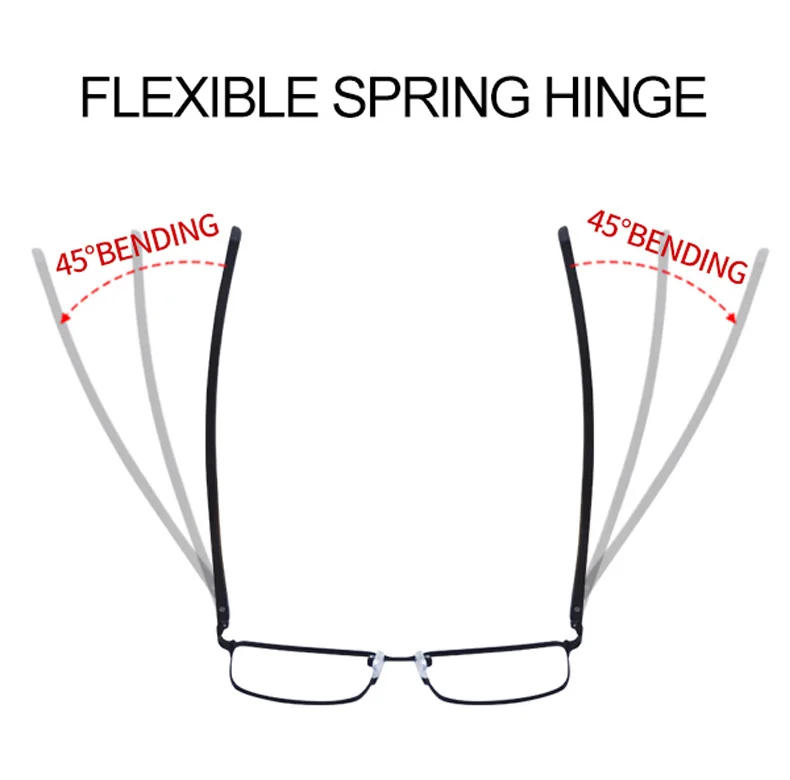 Blue Light Glasses Frame Men Square Eyewear Fashion Metal Eye Myopia Prescription Eyeglasses Acetate Legs Male Optical Frame