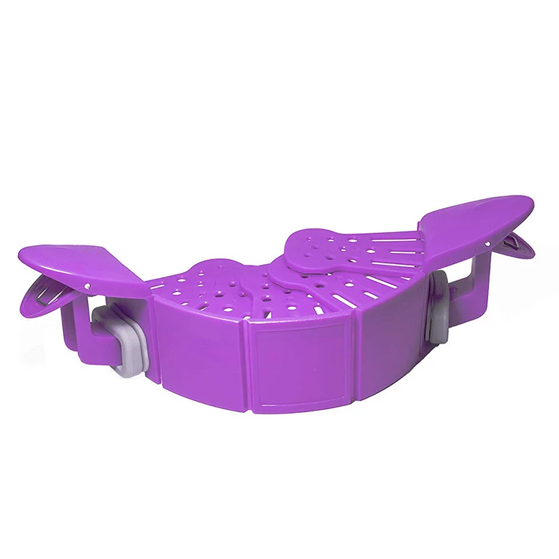 Kitchen Gizmo Snap N Strain Strainer Clip On Silicone Colander Fits all Pots and Bowls Rice Pasta Vegetable Washing Colander