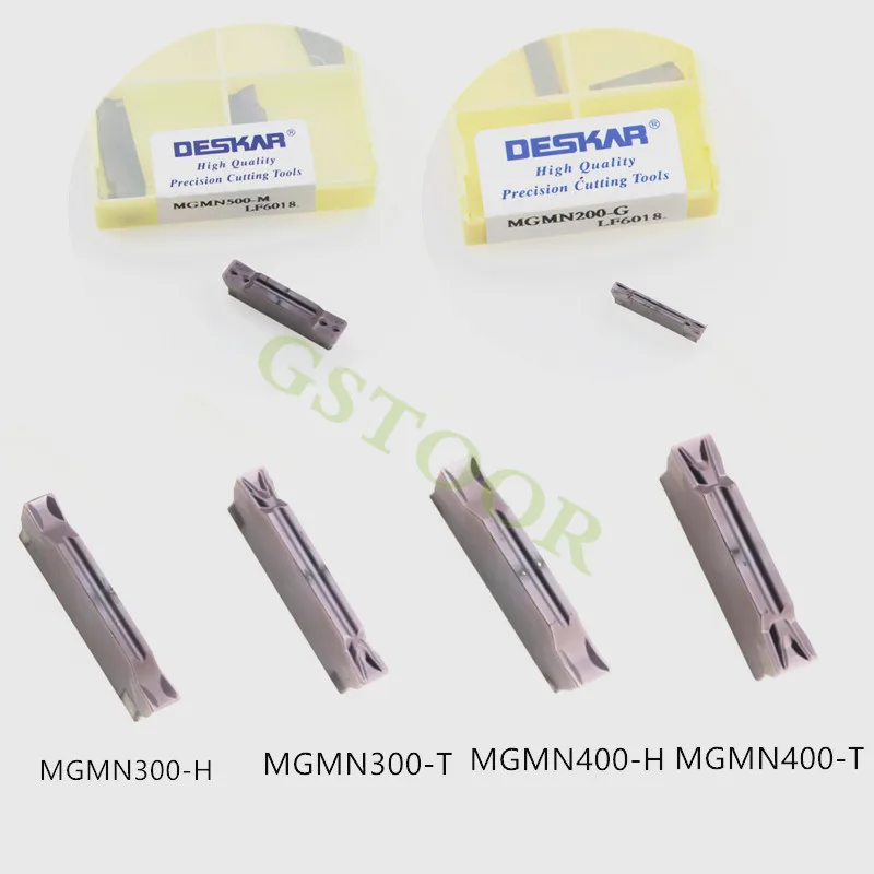 10PCS DESKAR MGMN200-G LF6018 300-T 300-H 400-T 400-H 500-M LF6018 CNC lathe Grooving Turning Carbide Insert For Stainless steel
