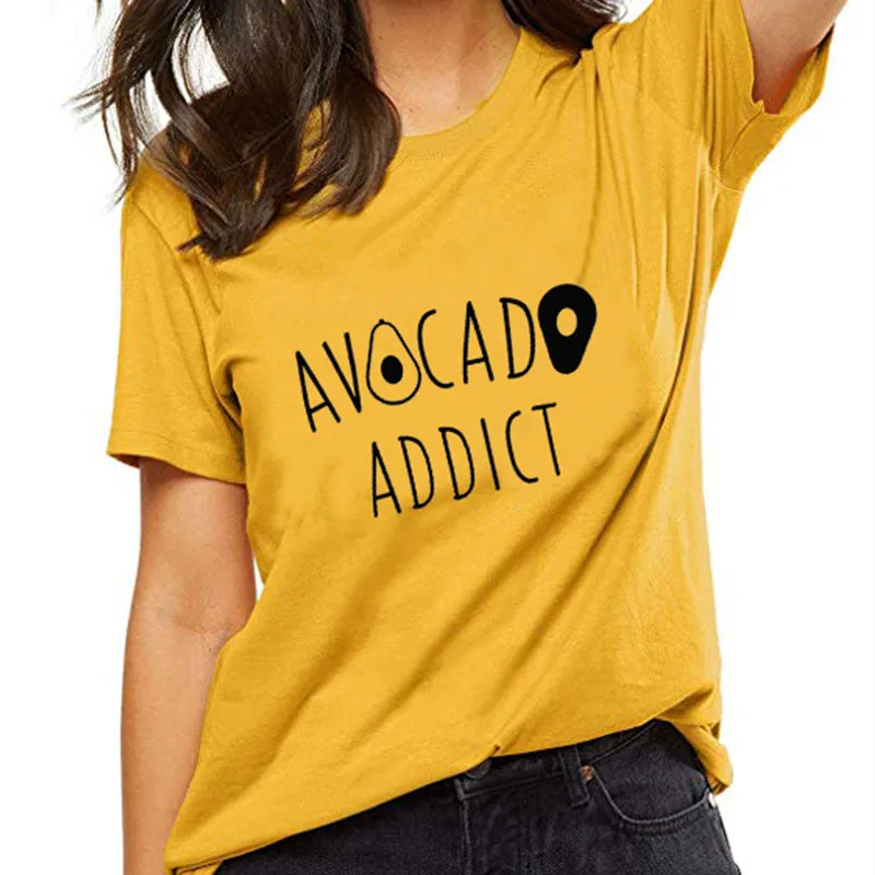 Футболка Avocado Addict для веганов, уличная женская футболка, хипстерская футболка из чистого хлопка, повседневные Летние футболки для девочек