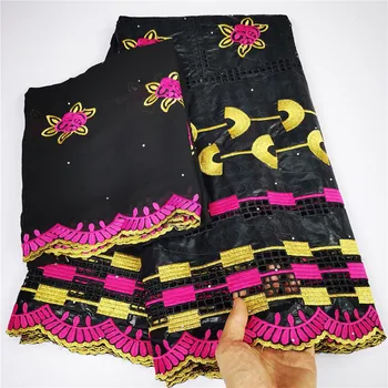 

Most popular African bazin riche 2020 new arrival black bazin riche fabric with beads Stones brode bazin for women dress