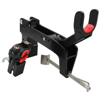 

Aluminum Alloy+Nylon 360 Degree Rotatable Spinning Fishing Rod Fixed Holder Boat Fence Mount Kit Kayak Side Tackle