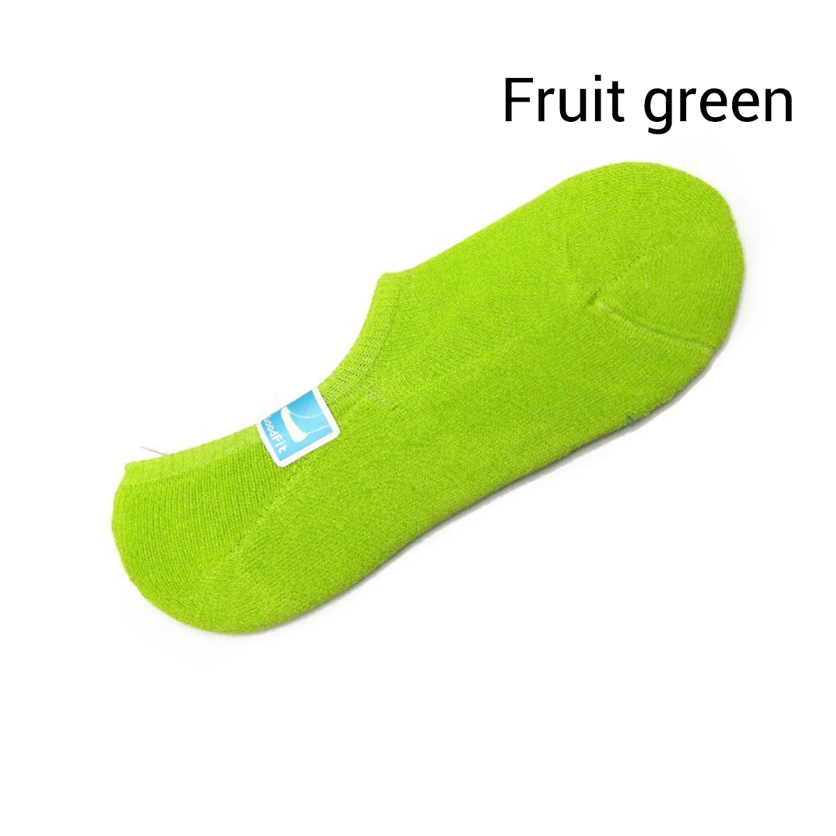 Autumn Winter Men's Socks Invisible Towel Style Warm Cotton Socks Silica gel Anti-slip Boat Socks High Qualtiy Terry Sox - Цвет: fruit green
