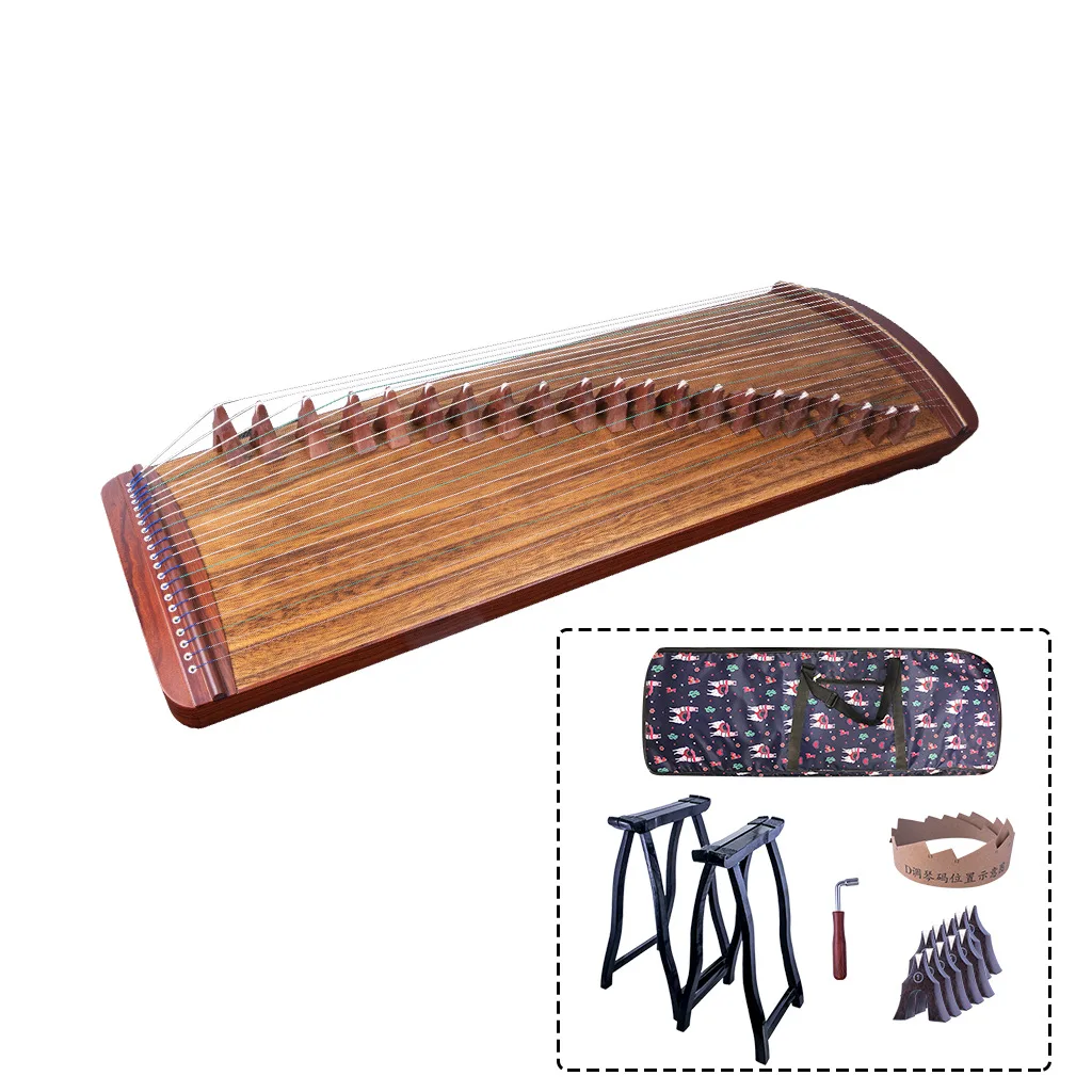 1m small guzheng test level out to carry the zither