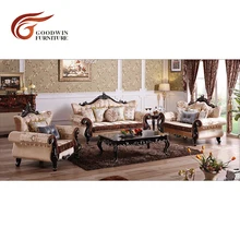  French style living room sofa sets classic luxury Sofá de salón de estilo francés establece lujo clásico WA541 