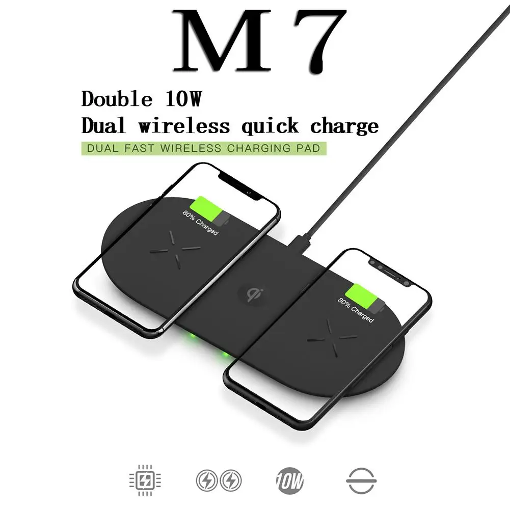 M7 10W Быстрый Зарядное устройство плата беспроводного зарядного устройства 3-в-1 Портативный беспроводной зарядный блок для Airpods1 2 IPhone часы, на возраст 1, 2, 3, 4, серия