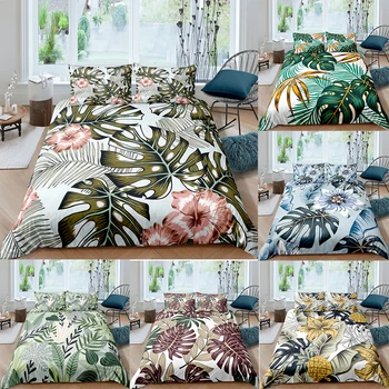

Aquatic Plant Pretty Bedding Set Queen 3D Cute Printed Duvet Cover Bedclothes 2/3pcs Home Textiles Luxury high Quality Bedspread