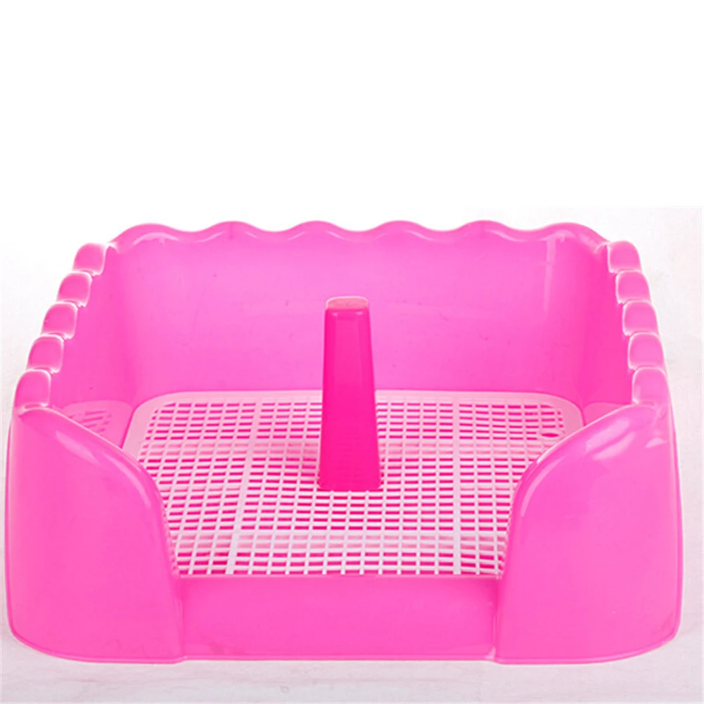 Cat Litter Box with Tray Mat Plastic Pet Cat Rabbit Pee Toilet for Cats Sifting Cat Litter Box Pee Pad Tray Pet Trainer Cleaning