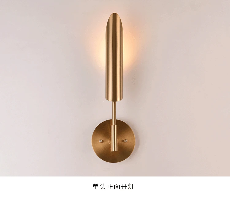 Lustra lampa современный скандинавский чердак Коридор светильник минималистичный Бронзовый фойе светодиодный настенный светильник светильники прикроватная тумбочка для спальни
