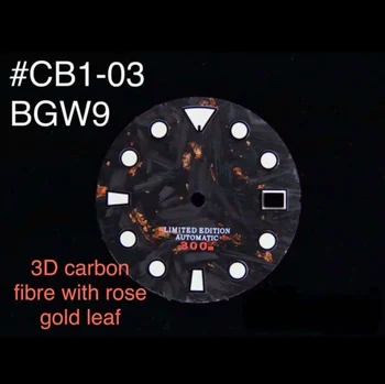 

Free Delivery Made for Fiber Dial 3D Carbon Fiber Gold Dial Seikomodified Dial