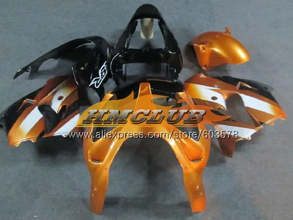 Корпус для KAWASAKI ZX-9R ZX 9R 9 R 900 ZX9R 00 01 02 03 зеленый blk 111CL. 33 ZX900 ZX9 R 900CC 2000 2001 2002 2003 обтекатели - Цвет: No. 7 Golden