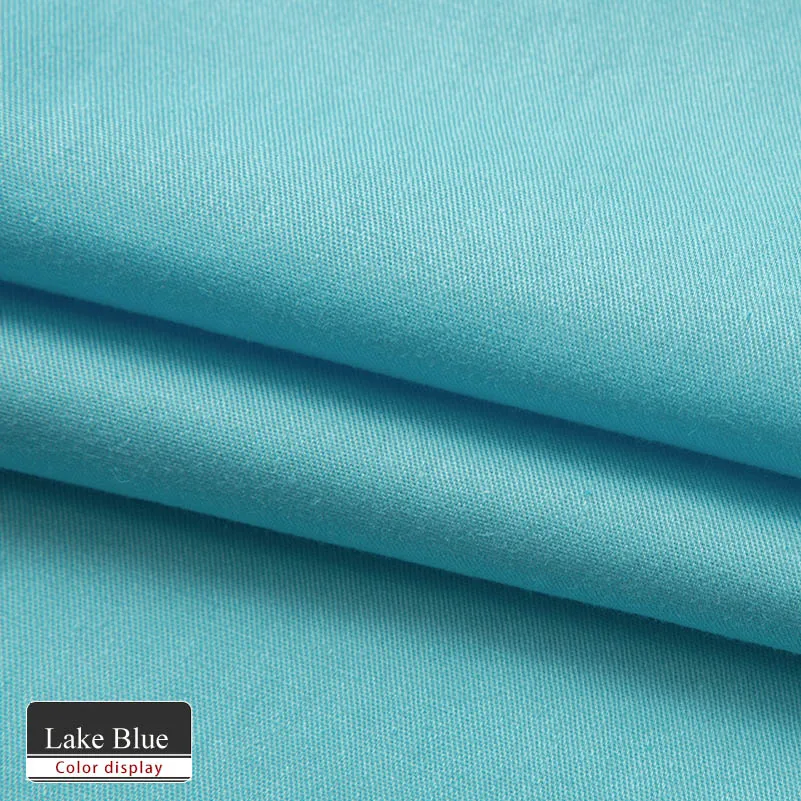 Solid Color Cotton Twill Upholstery Fabric For Sewing Shirts Bed Sheet Home Textile 16 Solid Color Cotton Twill Upholstery Fabric For Sewing Shirts Bed Sheet Home Textile
