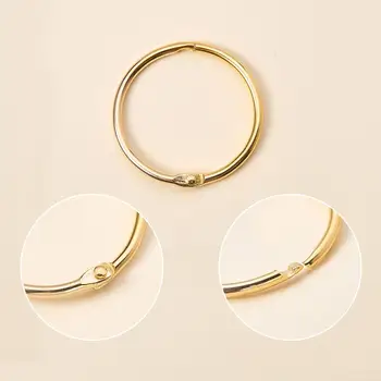 

1 Set 50~100Pcs Book Rings Iron Loose Leaf Binder Ring Key Chains Key Rings