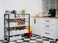 2PCS/Set 1:12 Miniature Storage Basket Inns Style Basket for Blyth Barbies OB11 1/6 BJD Dollhouse Furniture Decor Accessories 2