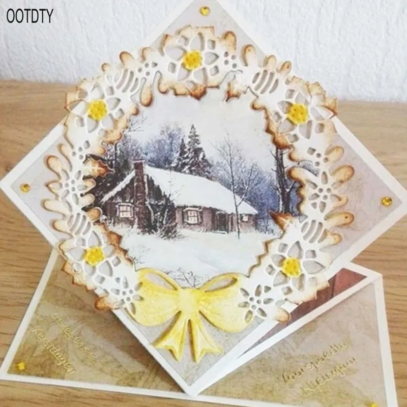Металлический прорезной трафарет для окраски Скрапбукинг штамп для альбомов тиснение бумаги Декор