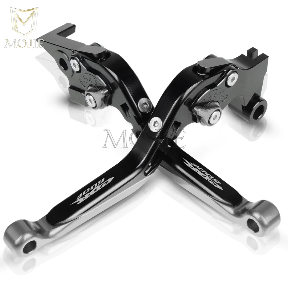 Мотоцикл CBR600F сцепные рычаги для Honda CBR600F CBR 600 F CBR 600F 2011-2013 ЧПУ регулируемые складные сцепные рычаги - Цвет: Black Titanium