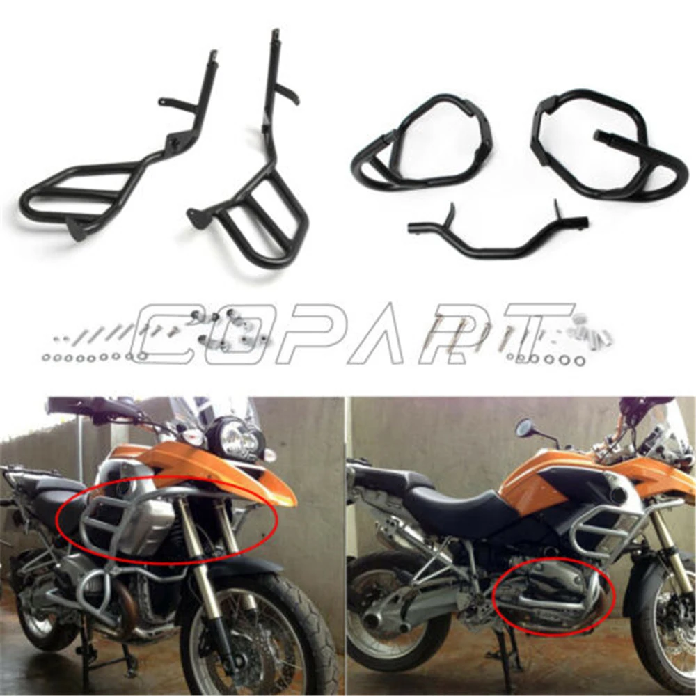 Для BMW R1200GS R 1200 GS R1200 04 2012 масляным охлаждением защитный брус верхней и нижней бак