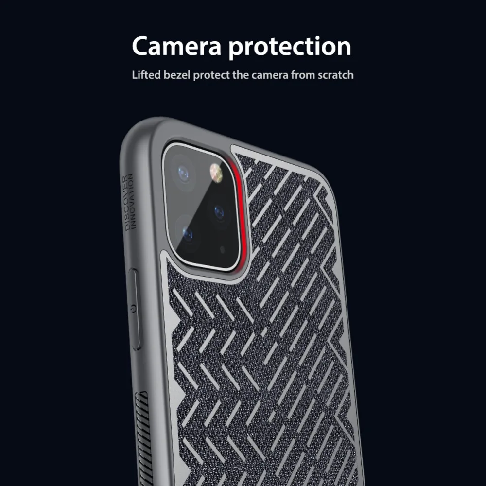 Для iPhone 11 11 Pro Max чехол для камеры Nillkin Роскошная текстура Спортивная Силиконовая задняя крышка Camshield для iPhone 11 Pro Max чехол для телефона