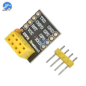 

For ESP-01 Esp8266 ESP-01S Model Of The ESP8266 Serial Breadboard Adapter To WiFi Transceiver Module Breakout UART Module