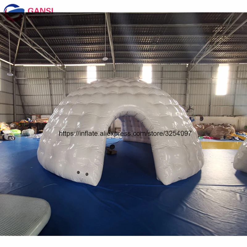 hallo ween pump kin tent Free air pump inflatable igloo camping tent white inflatable air dome tent for sale