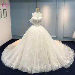 Waulizane великолепное бальное платье свадебное платье с тонкой костной поддержкой роскошное платье без бретелек для невесты