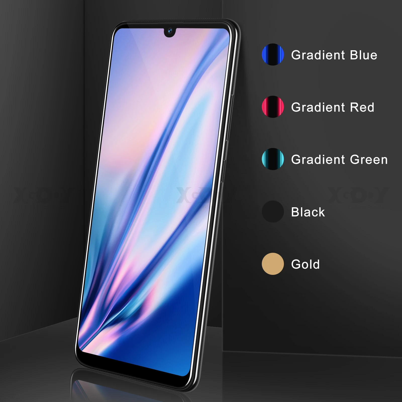 Мобильный телефон XGODY 3G 9T 1 ГБ 4 6 26 дюйма QHD экран MTK6580 четырёхъядерный Android 9 0 Waterdrop